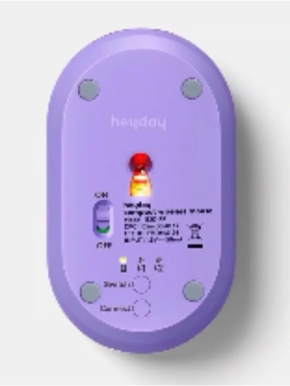 heyday Compact Wireless Purple Mouse with Pink Accents Bluetooth 5.1 Enabled NWT